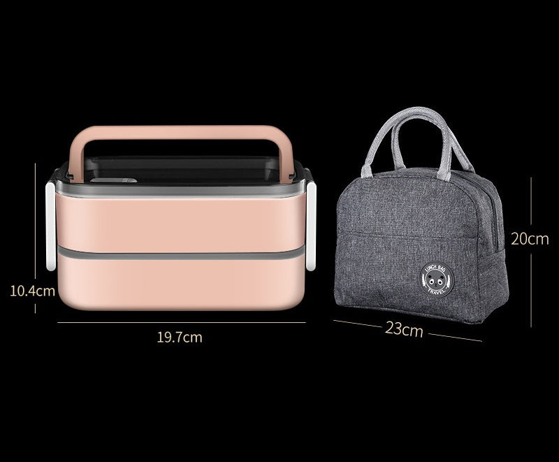 Double Layer Leakproof  Stainless Steel Insulated Lunch Box