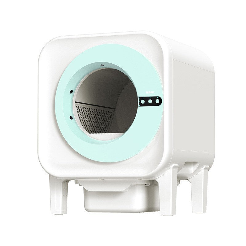 Smart Cat Litter Box with Fresh Air Purification, Deodorization, Enclosed Design and Anti-Splash Function - Self-Cleaning Automatic Cat Toilet