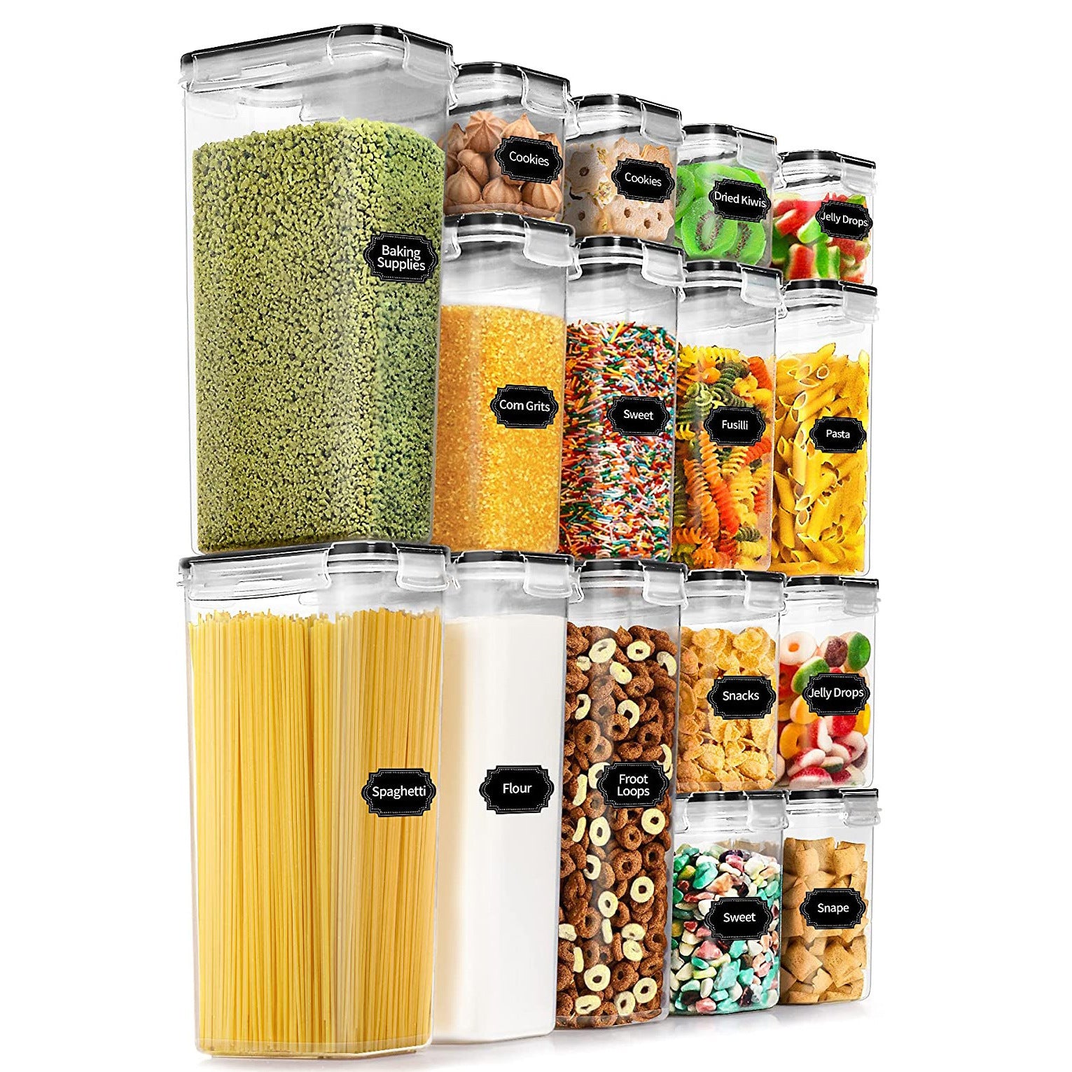 Transparent kitchen preservation box, food grade PP storage box