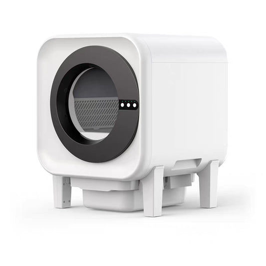 Smart Cat Litter Box with Fresh Air Purification, Deodorization, Enclosed Design and Anti-Splash Function - Self-Cleaning Automatic Cat Toilet