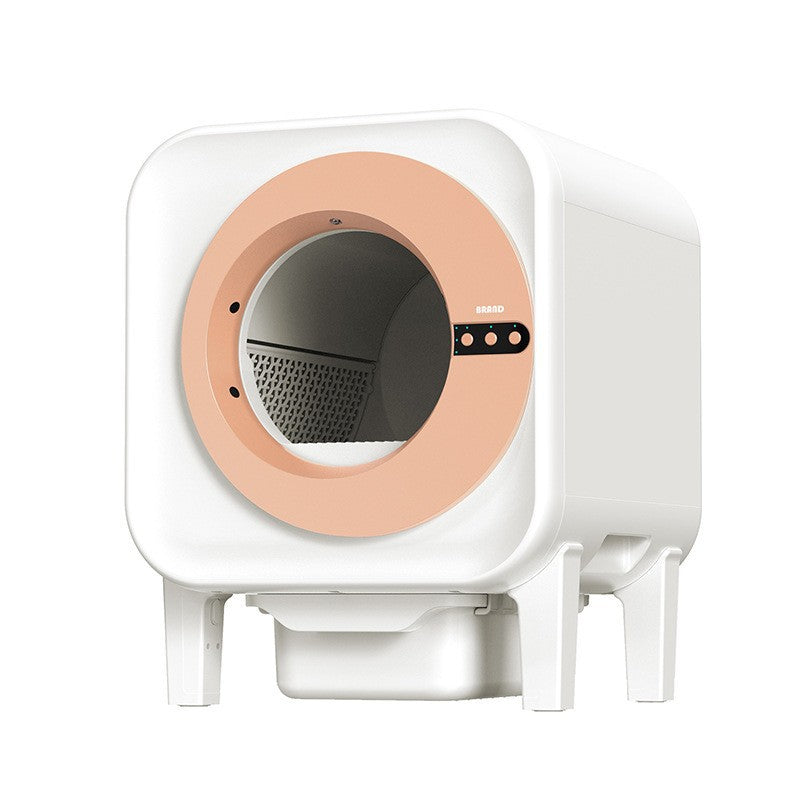 Smart Cat Litter Box with Fresh Air Purification, Deodorization, Enclosed Design and Anti-Splash Function - Self-Cleaning Automatic Cat Toilet