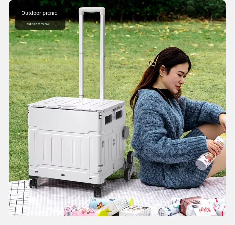 8 Wheels Steel  Eco-friendly Handle Pull Luggage Cart