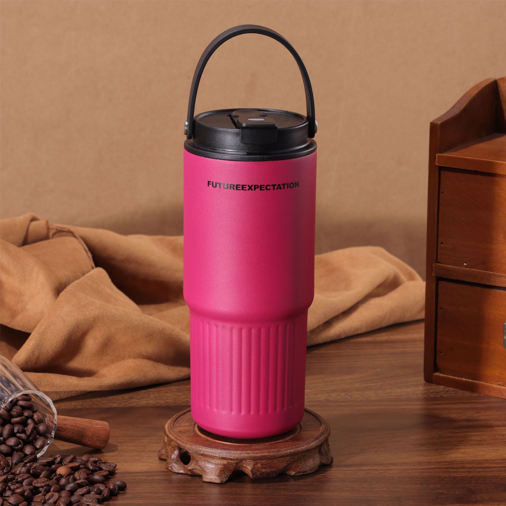 750ml Outdoor Travel Portable Large Capacity Stainless Steel Vacuum Flask Mug
