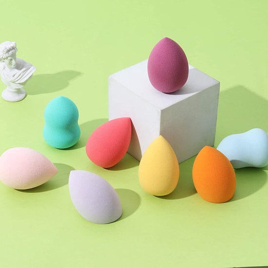 8 high-quality non-latex cosmetic cream puffs and cosmetic sponges for beauty