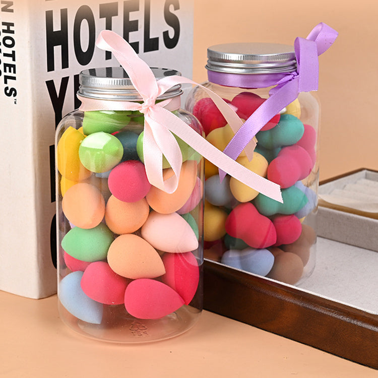 Colorful facial foundation mini beauty egg makeup sponge packaging