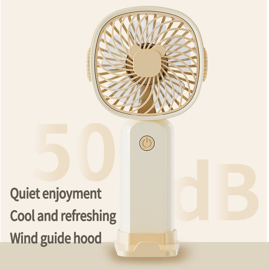 Cute handheld fan with base