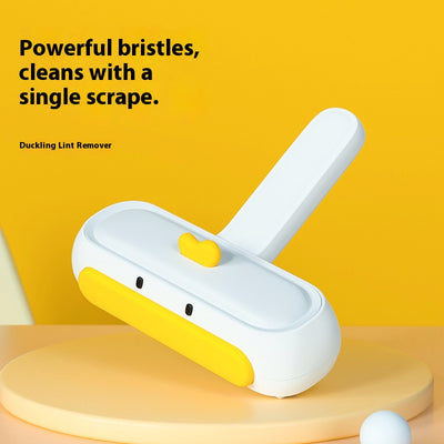 Adorable Duck - shaped Pet Fur Remover Brush: Effortlessly Tackle Pet Floating Fur