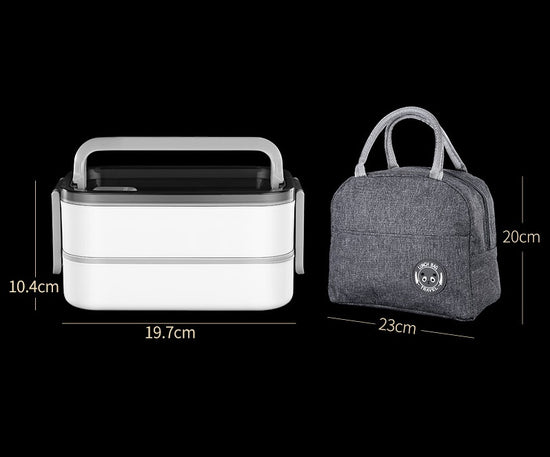 Double Layer Leakproof  Stainless Steel Insulated Lunch Box