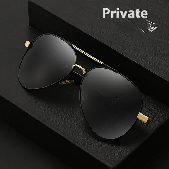 Sleek Black Aviator Sunglasses
