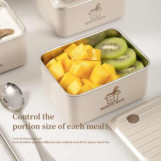 Lunchbox aus Edelstahl zur Frischhaltung von Lebensmitteln 