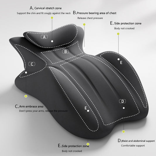 Lumbar Relaxation Comfort Flannel Bed Reading Pillow