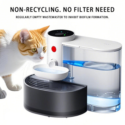 Hot Sale! Tipping - style Non - plug - in Smart Pet Water Dispenser, Universal for Cats and Dogs, Ultra Worry - Free