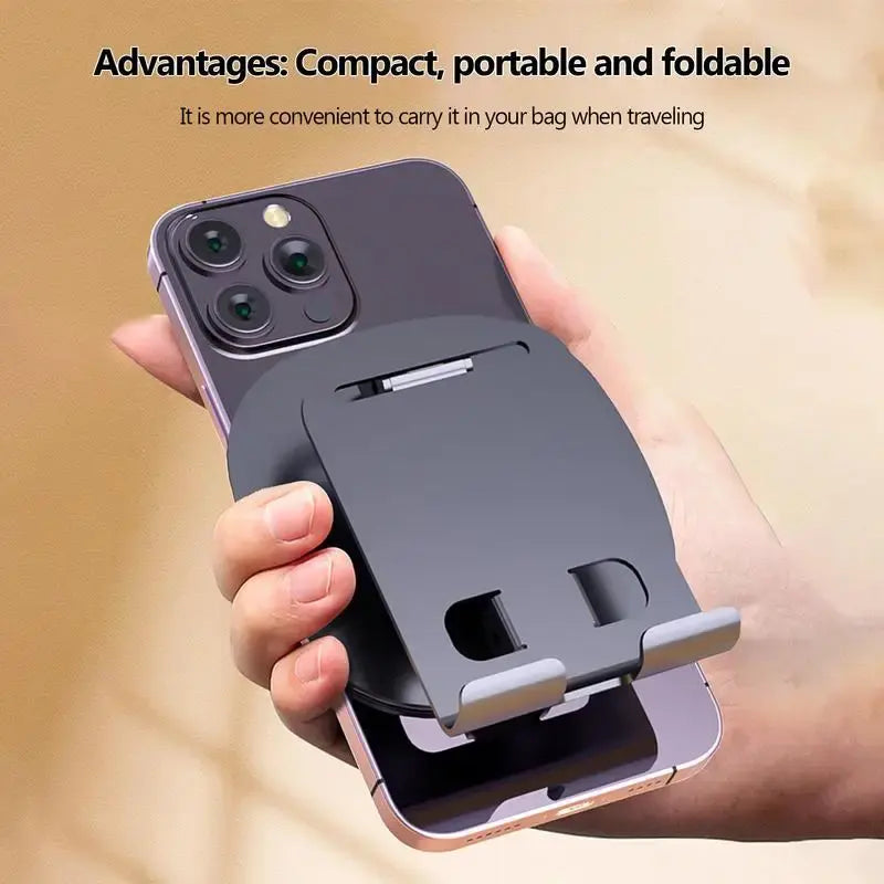 Folding phone holder suitable for all phones and tablets