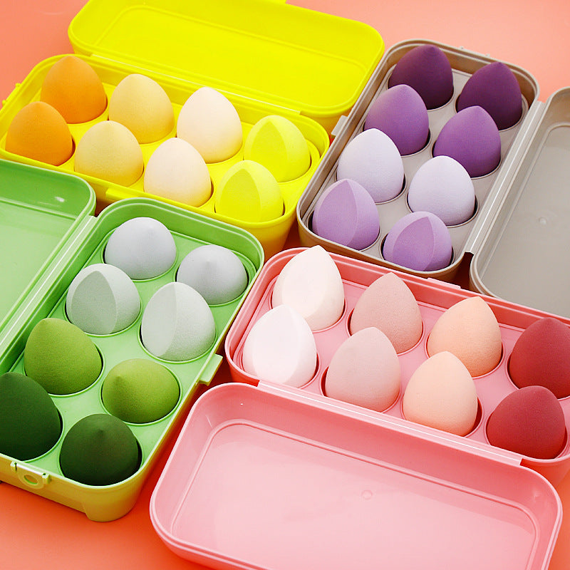 8 high-quality non-latex cosmetic cream puffs and cosmetic sponges for beauty
