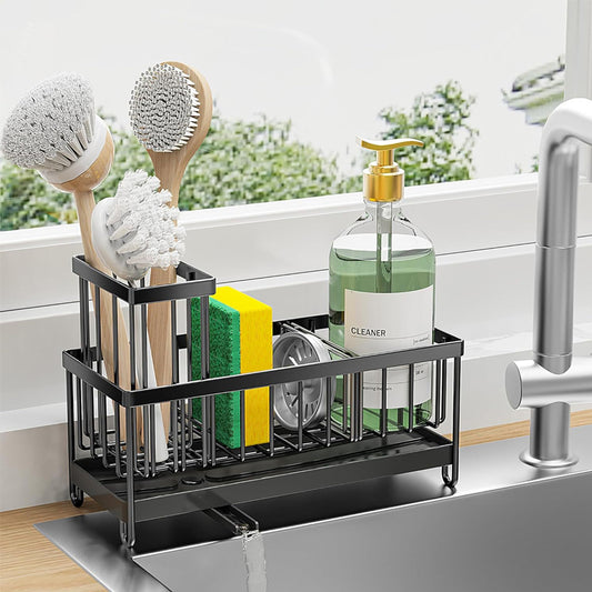 Sturdy Stainless Steel Sink Caddy Keep Your Kitchen Tidy