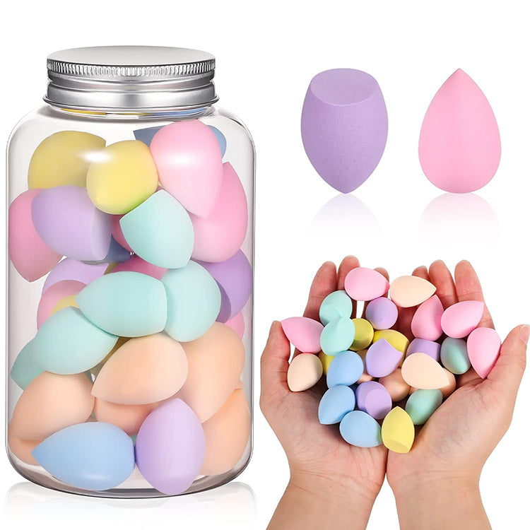 Colorful facial foundation mini beauty egg makeup sponge packaging