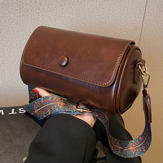 2025 retro women's bag, four-season multi-functional wide-shoulder crossbody bag
