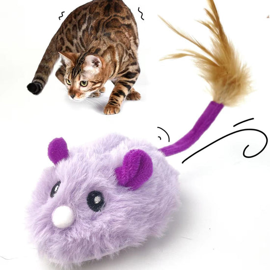 Hot - selling Plush Mouse Self - entertaining Smart Electric Simulation Cat - teasing Toy, USB - powered Pet Toy