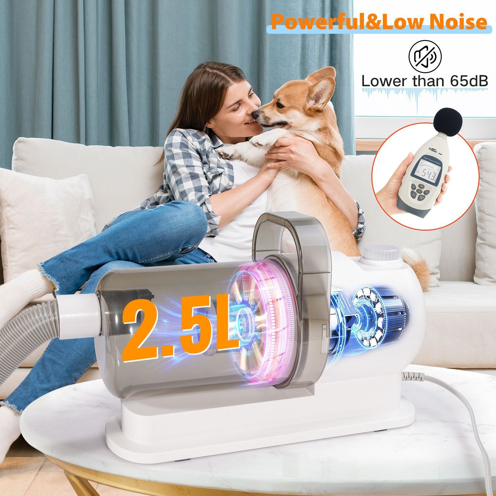 Multi - functional Pet Grooming Vacuum Set for Dogs - the Perfect Pet Care Companion