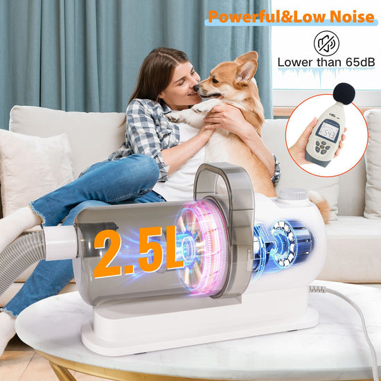 Multi - functional Pet Grooming Vacuum Set for Dogs - the Perfect Pet Care Companion