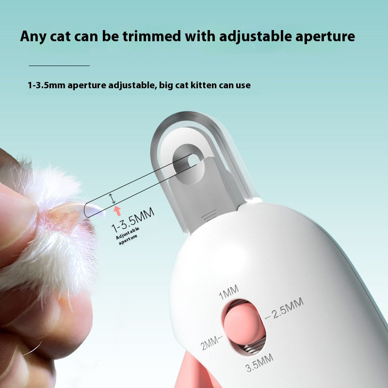Pet Nail Care Made Easy: Charming Pet Push Shears - The Safe and Adjustable Cat Nail Clippers
