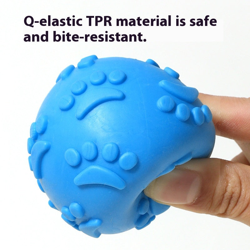 Fun Paw - print Toy Ball: A Chew - resistant, Teething and Squeaky Wonder for Dogs Product Description
