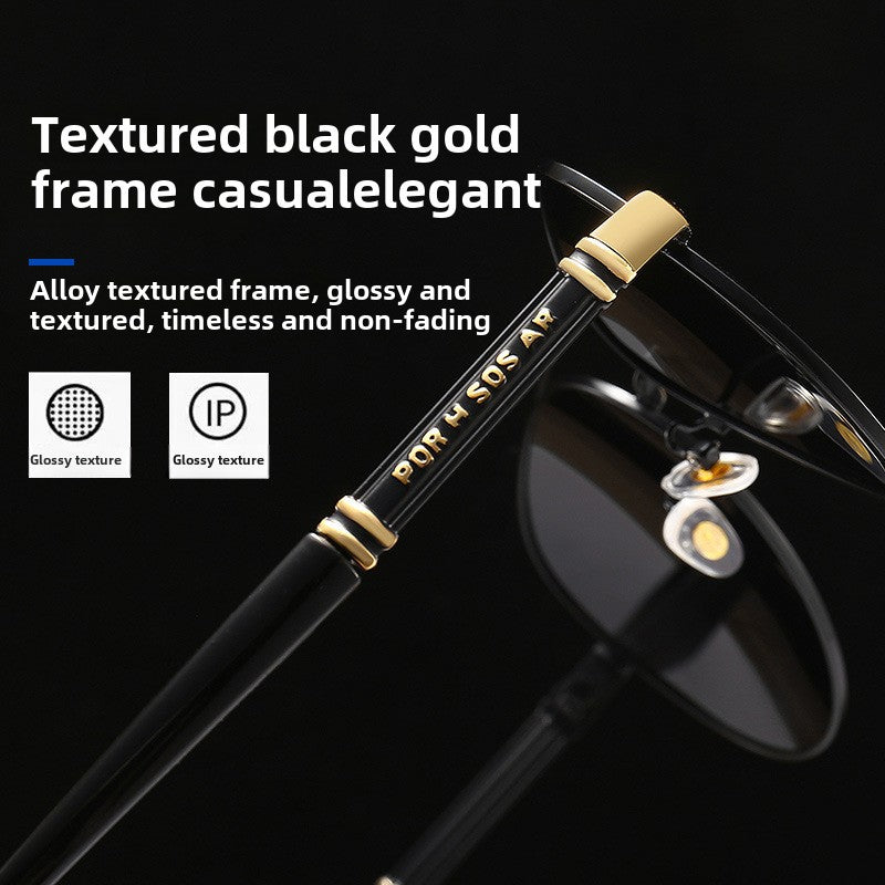 Sleek Black Aviator Sunglasses