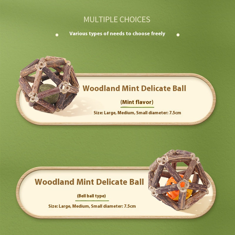 Cats' Source of Joy: Catnip and Silvervine Exquisite Balls