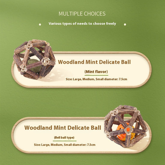 Cats' Source of Joy: Catnip and Silvervine Exquisite Balls
