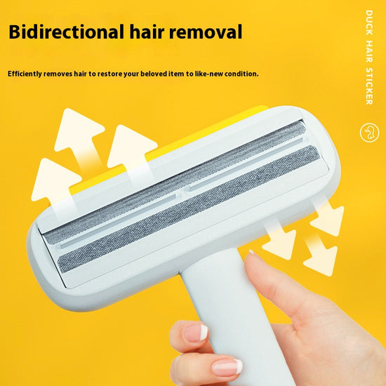 Adorable Duck - shaped Pet Fur Remover Brush: Effortlessly Tackle Pet Floating Fur