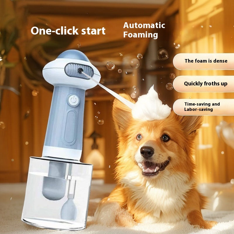 One - click for a Luxurious Foam Bath: Pet Shampoo Foam Machine, the Ideal Helper for Pet Cleaning