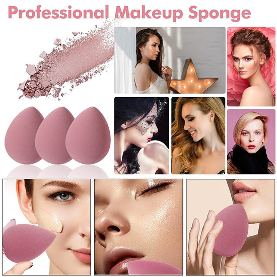 8 high-quality non-latex cosmetic cream puffs and cosmetic sponges for beauty