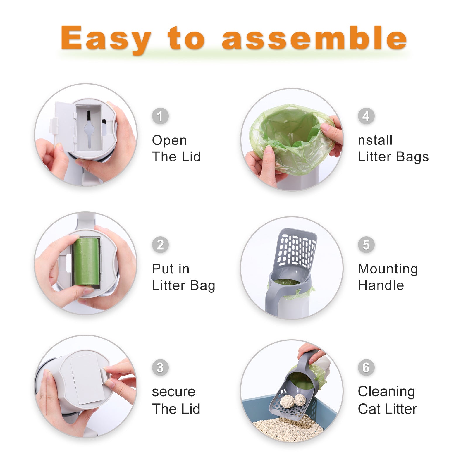 fortless Litter Cleaning: All - in - one Cat Litter Scoop Set, a Must - have for Cat Owners