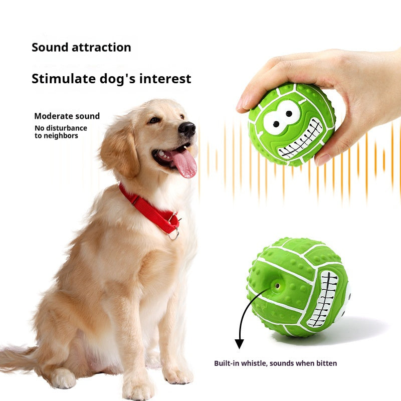 New - style Smiling Face Latex Squeaky Toy: Teething and Teeth - cleaning Delight for Your Furry Friend