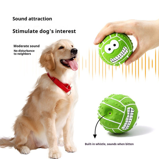 New - style Smiling Face Latex Squeaky Toy: Teething and Teeth - cleaning Delight for Your Furry Friend