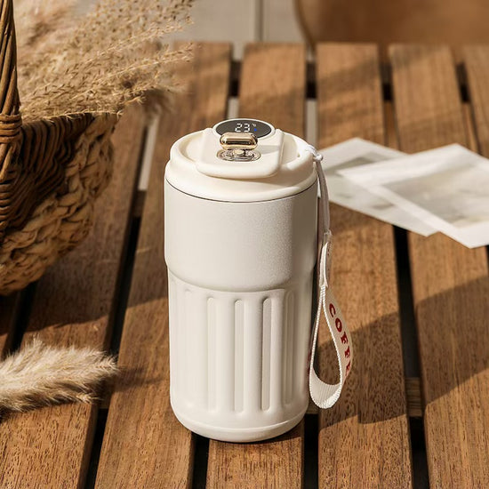 Edelstahl-Vakuumbecher, isolierter doppelwandiger Reisekaffeebecher 