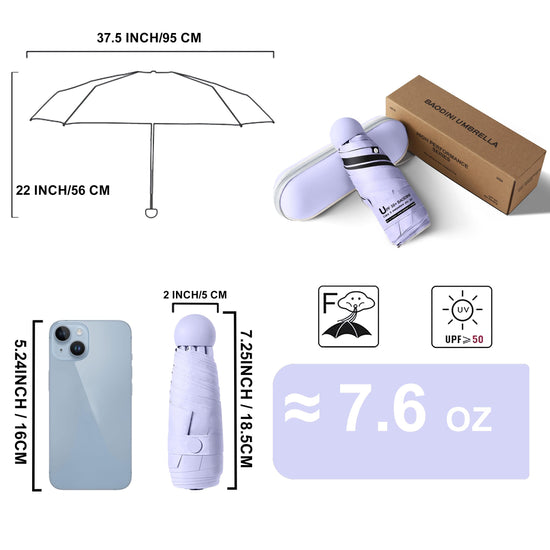 Waterproof Mini Lightweight Pocket Compact Protective Shell Anti-Ultraviolet Umbrellas