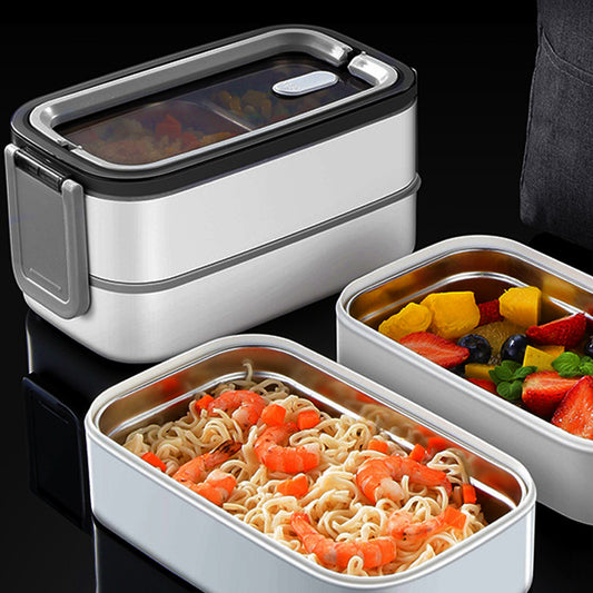 Double Layer Leakproof  Stainless Steel Insulated Lunch Box