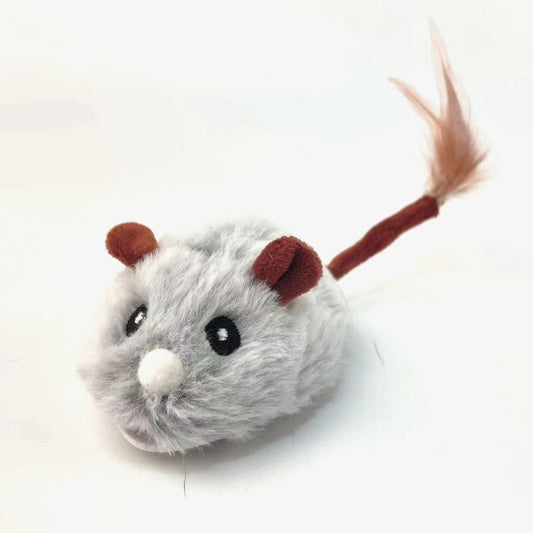 Hot - selling Plush Mouse Self - entertaining Smart Electric Simulation Cat - teasing Toy, USB - powered Pet Toy