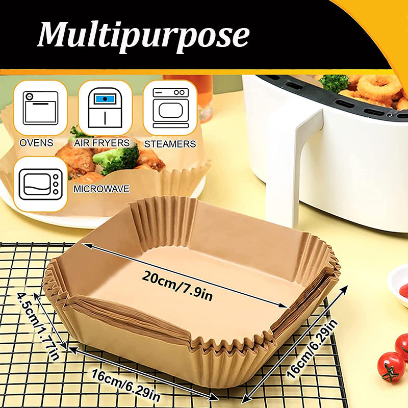 Air Fryer Paper Liner Disposable Kitchen Cookers Oil-proof Paper