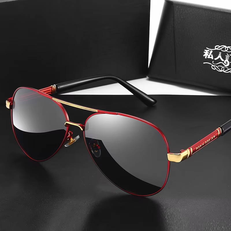 Sleek Black Aviator Sunglasses