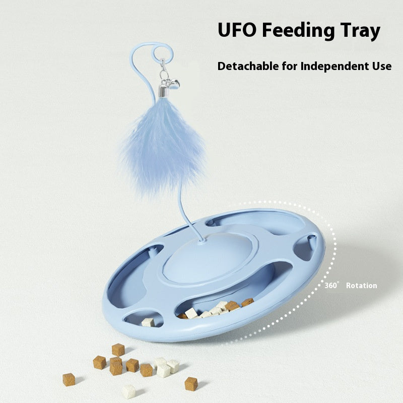 UFO - shaped Cat Turntable Toy: Unlock New Fun of Intellectual Interaction for Cats