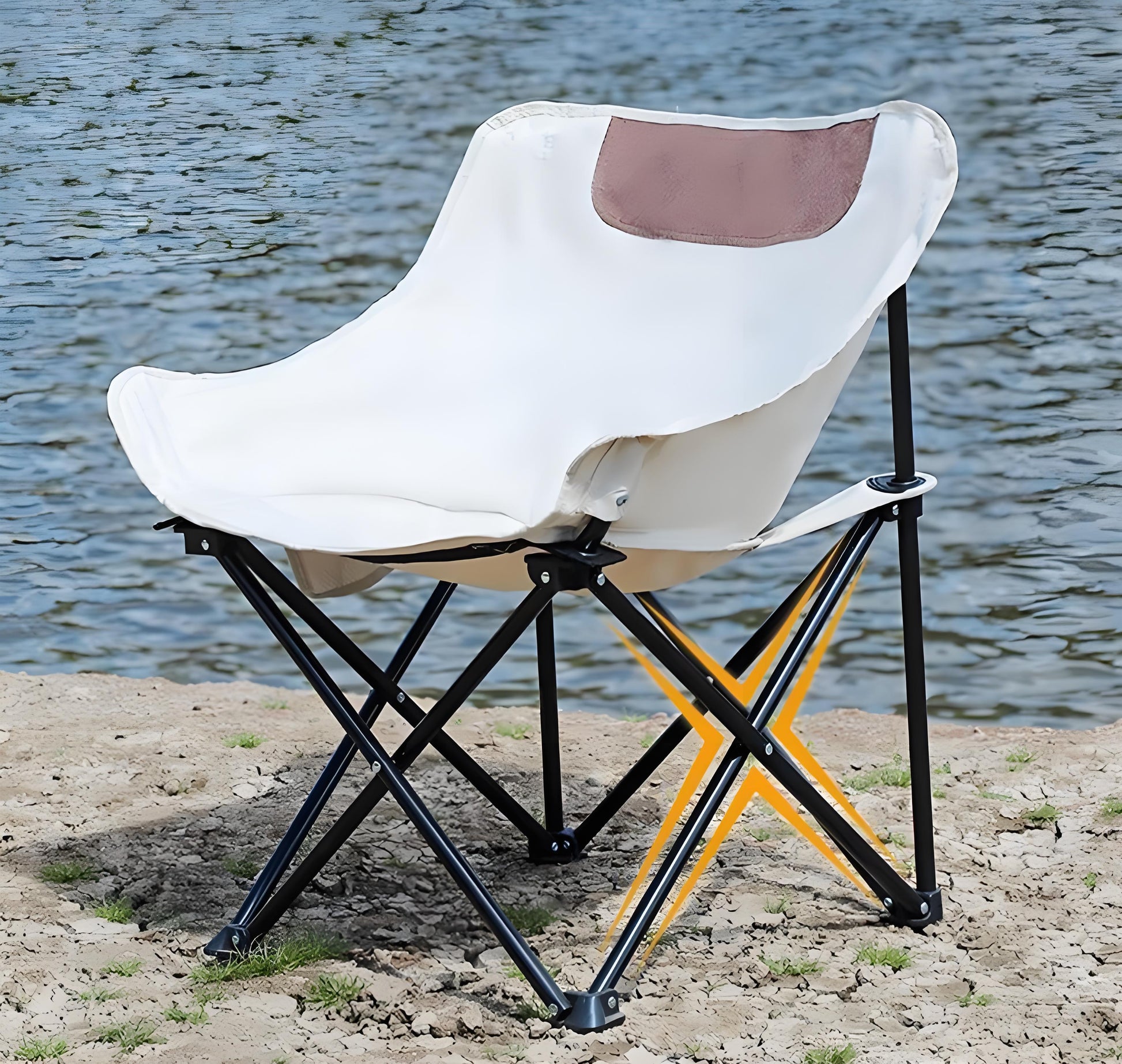 Outdoor Comfortable Collapsible Adjustable Aluminum Oxford Fabric Camping Beach Chair