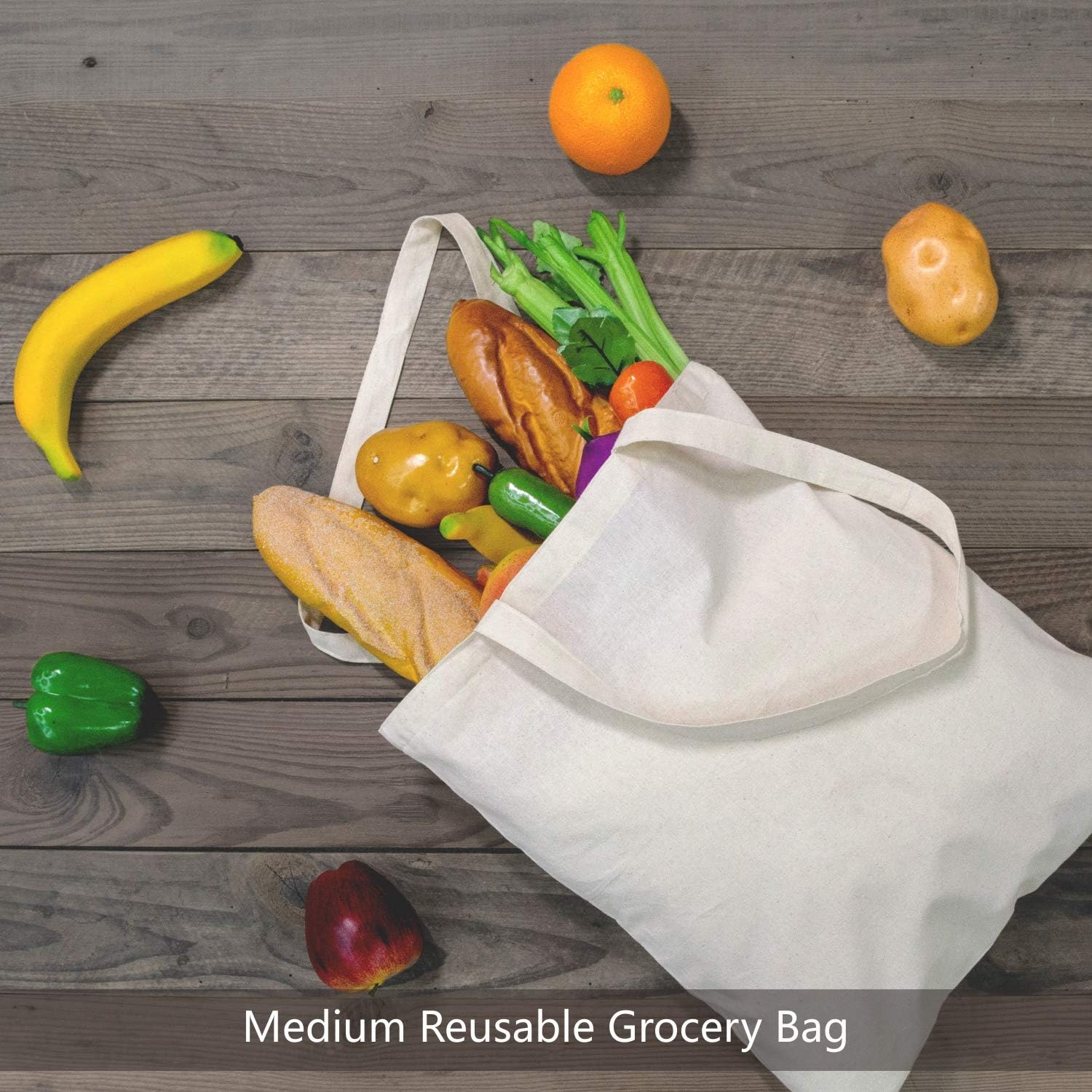Classic Natural - Colored Canvas Shopping Bag