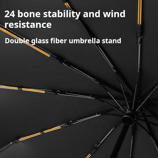 12K 3 Fold Automatic UV Blocking Windproof Dual Use Umbrella For Rain Sun Protection Summer