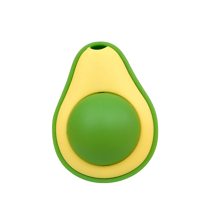 Avocado-shaped Catnip Ball - 360° Rotating Cat Toy for Teething, Teeth Cleaning & Self-entertainment