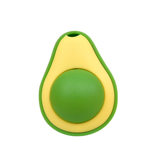Avocado-shaped Catnip Ball - 360° Rotating Cat Toy for Teething, Teeth Cleaning & Self-entertainment