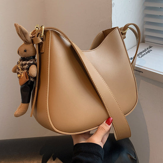 Trendy Retro women crossbody bag with large PU capacity