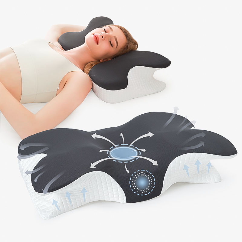 Ergonomic Memory Foam Neck Pillow Cushion ﻿