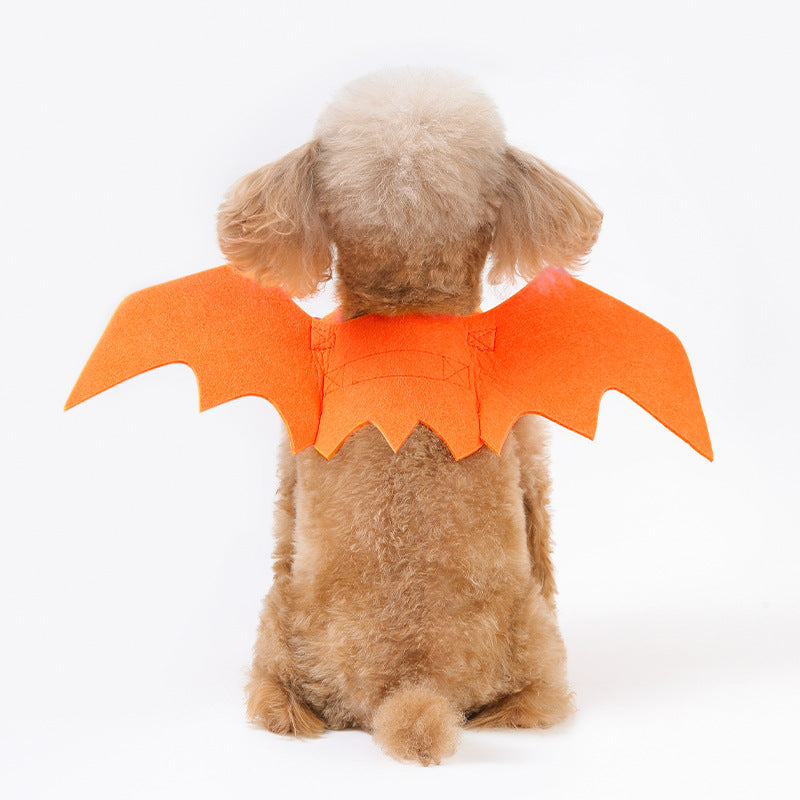 Must - have for Pets' Halloween! Bat - Wing and Bell - adorned Transformation Outfits for Cats and Dogs